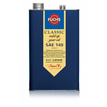 Fuchs Classic Mild EP SAE 140 Gear Oil - 5L Tin CLASSIC-GEAR-EP-SAE140-5L