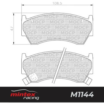 MINTEX MDB1760 M1144 PERFORMANCE PADS MDB1760M1144
