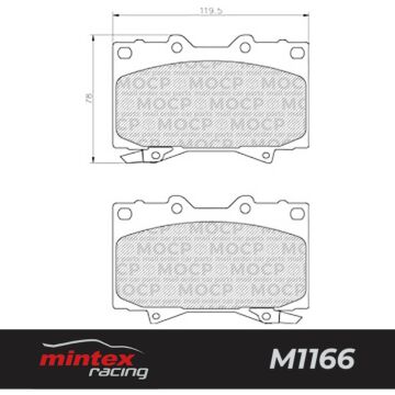 Mintex Racing MDB1906 M1166 High Performance Brake Pads